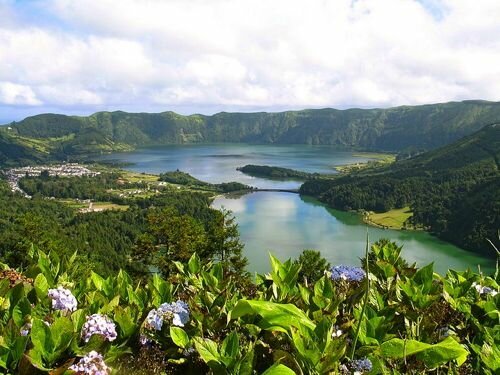 Azores, Portugal - Seven Cities Lake in Sao Miguel - Ponta Delgada Airport car hire