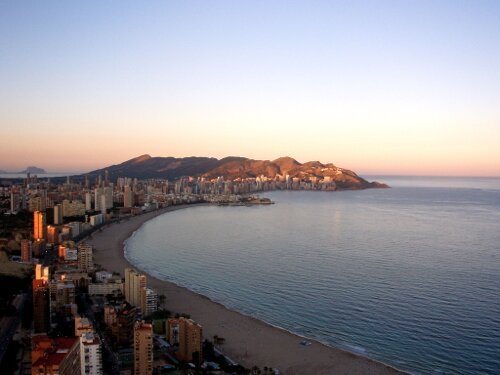 Benidorm, Spain - Sunset in Benidorm - Benidorm car hire