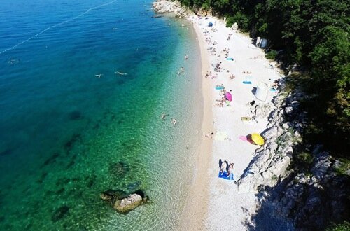 Croatia-pebble-beach-Kostrena-Rijeka-Airport-car-hire