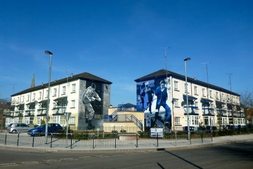 Derry-Londonderry, Northern Ireland - Bogside Murals - Belfast Airport car hire