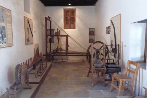 Geroskipou, Cyprus - Museum of Folk Art, weaving tools - Paphos car hire