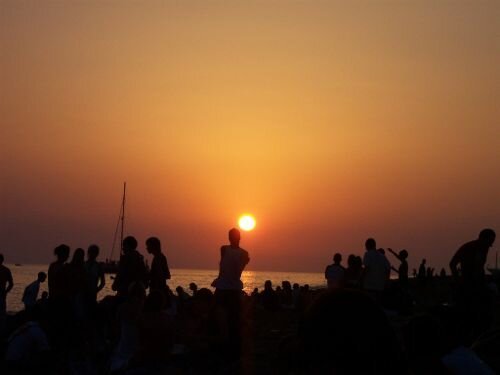 Ibiza, Spain - Sunset at Café del Mar - Ibiza Airport car hire