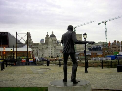 Liverpool, UK - Billy Fury at Albert Dock - Liverpool car hire