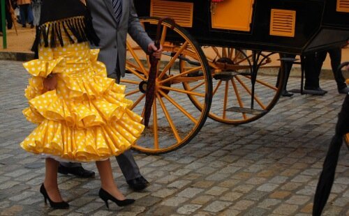 Seville, Spain - Feria de Abril dressed up - Seville Airport car hire