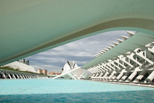 Valencia, Spain - space age architecture - Valencia Airport car hire