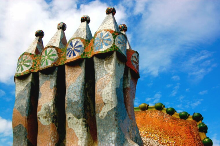 Barcelona, Gaudi's Casa Batllo. Get around Catalonia with a Barcelona Airport car hire.